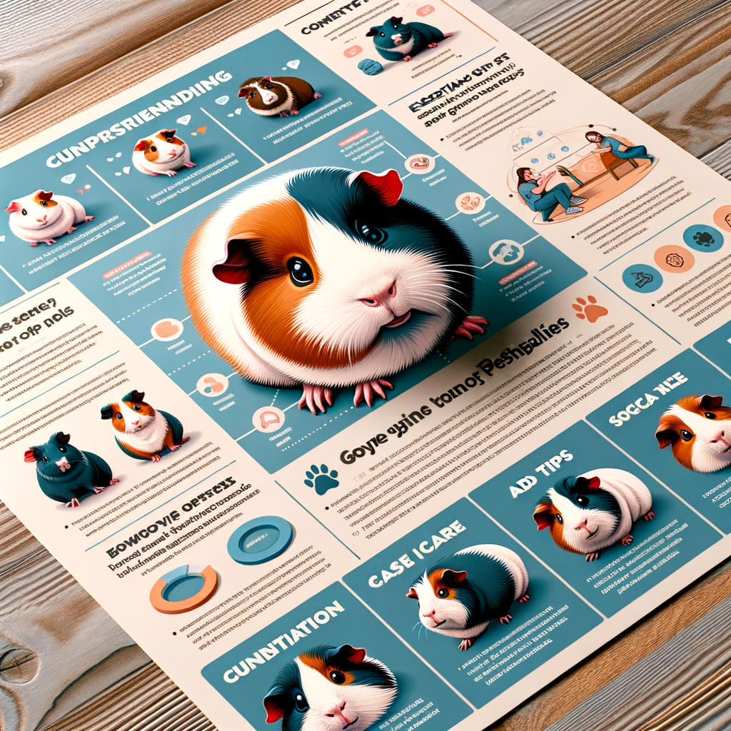 Comprehensive infographic detailing guinea pig personalities, understanding guinea pig behavior, traits, bonding tips, and care guide for your furry friend.